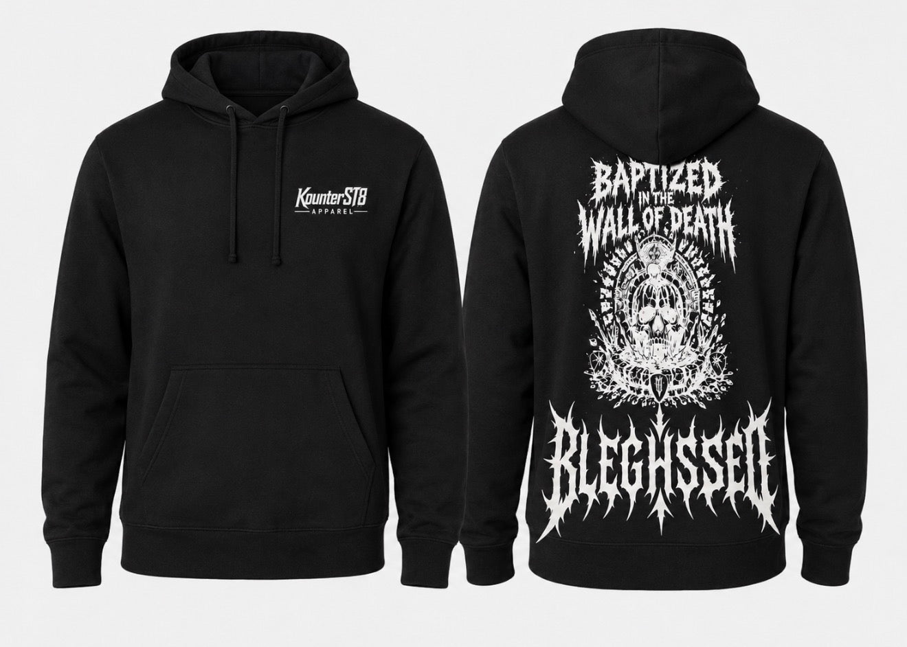 Baptized In The Wall Of Death Hoodie