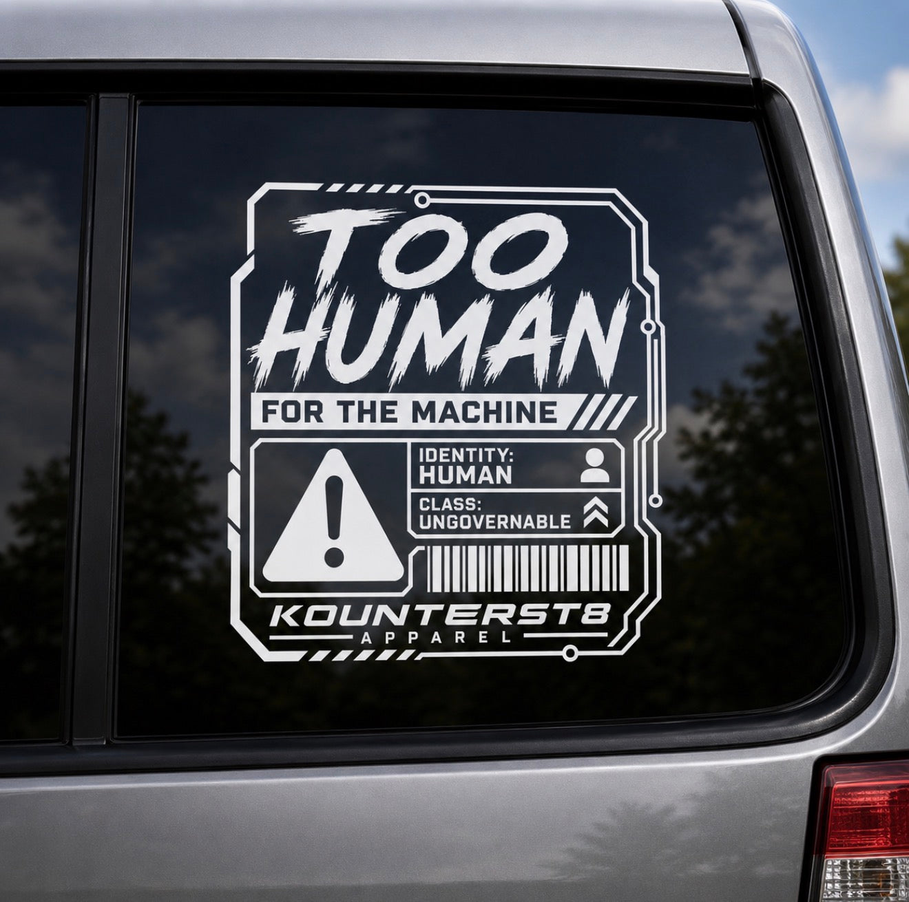 Too Human For The Machine Decal